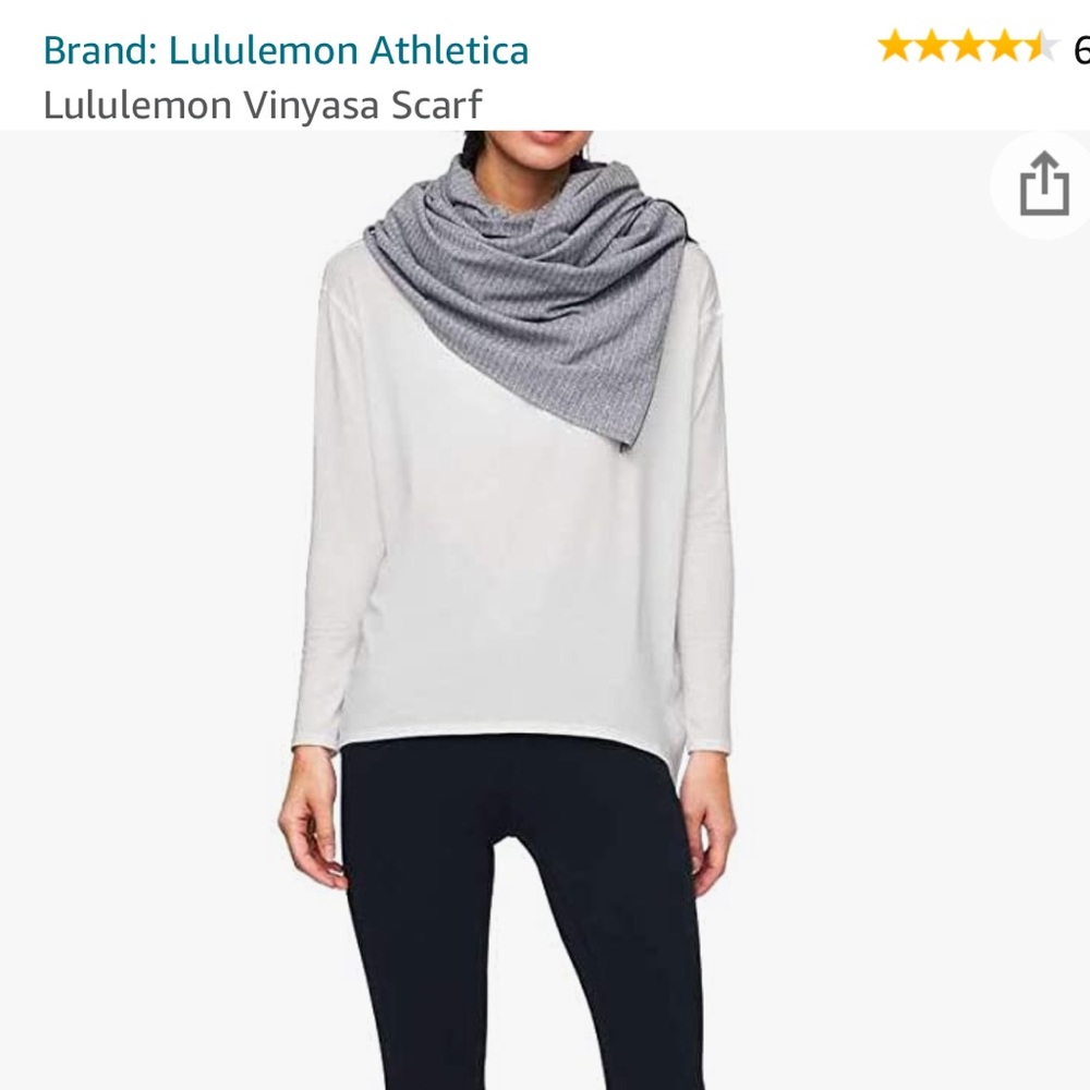 NWOT Lululemon Vinyasa Scarf (see last two photos for pattern)